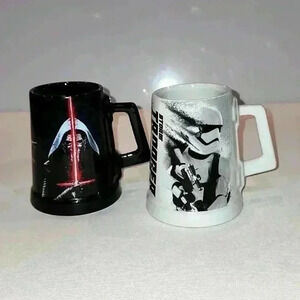 Star Wars - Kylo Ren & Storm Trooper Coffee Mugs Cup - The Force Awakens - 16oz